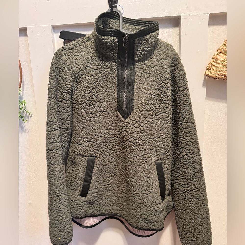 Women’s Green Teddy 1/4 Zip